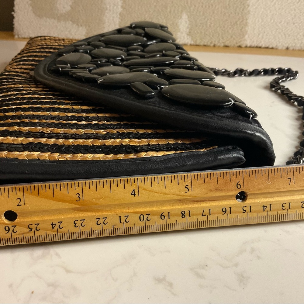 Chico's Black and Tan Beaded Clutch - Picture 5 of 8